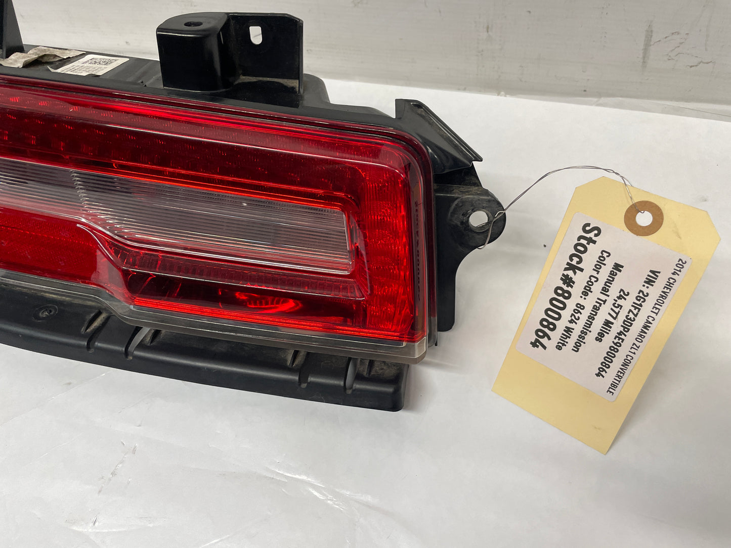 2014 Chevy Camaro ZL1 Convertible LH Driver Tail Light Lamp Taillights LED OEM