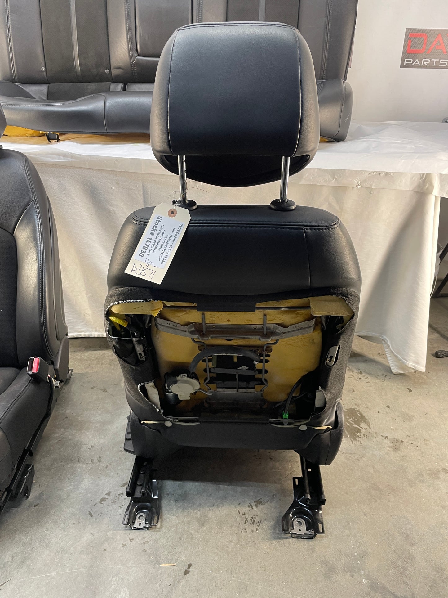 2009 Cadillac CTS-V Sedan Recaro Seats Leather Suede Front & Rear OEM - Day's Parts Yard