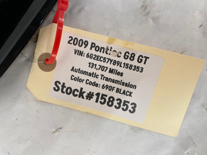 2009 Pontiac G8 GT RH Passenger Hood Vent Scoop OEM