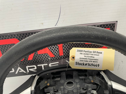 2008 Pontiac G8 Base Steering Wheel OEM - Day's Parts Yard