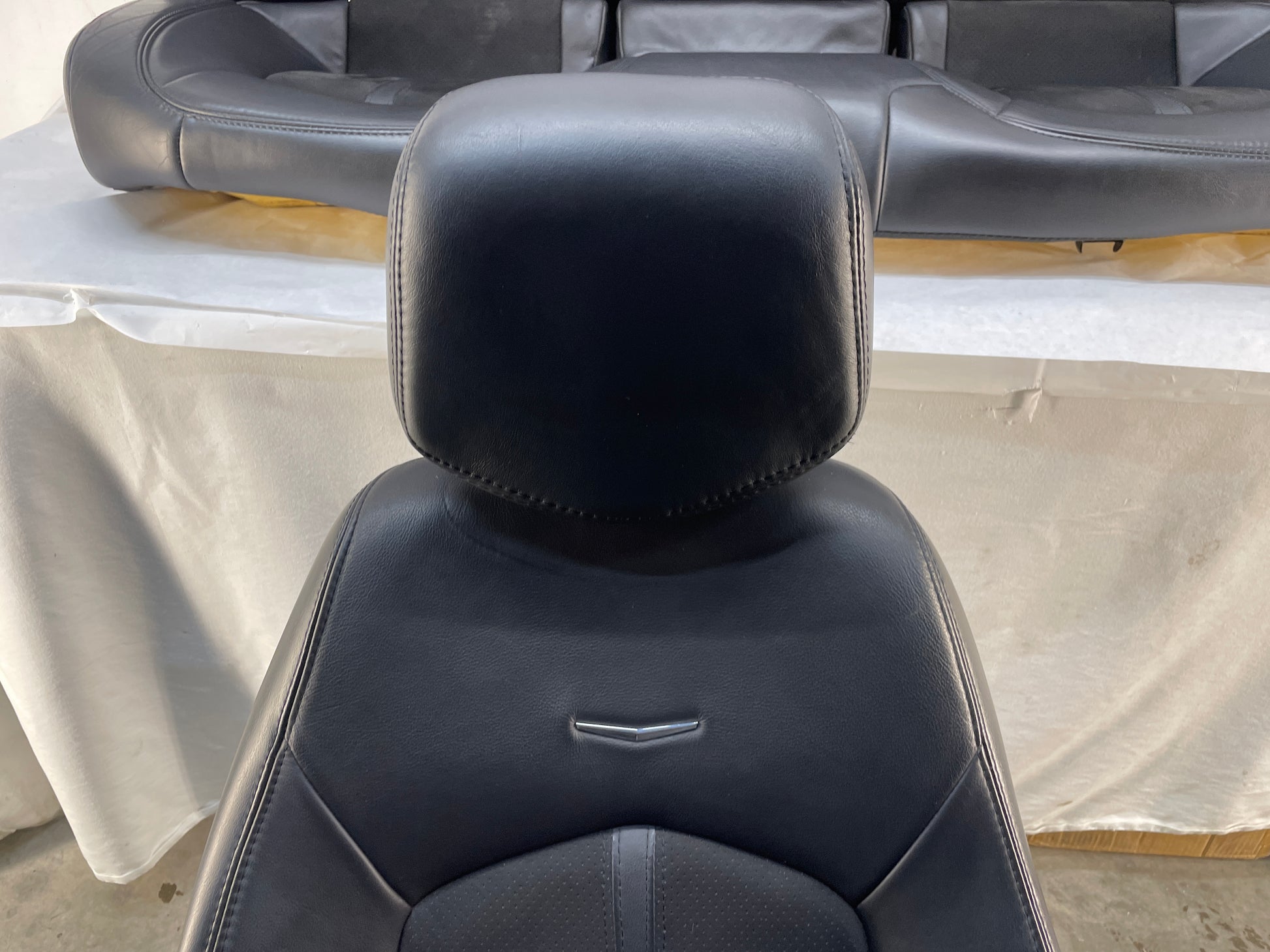 2009 Cadillac CTS-V Sedan Recaro Seats Leather Suede Front & Rear OEM - Day's Parts Yard