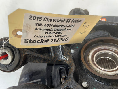 2015 Chevy SS Sedan RH Passenger Rear Suspension Spindle Hub Knuckle Assembly OEM