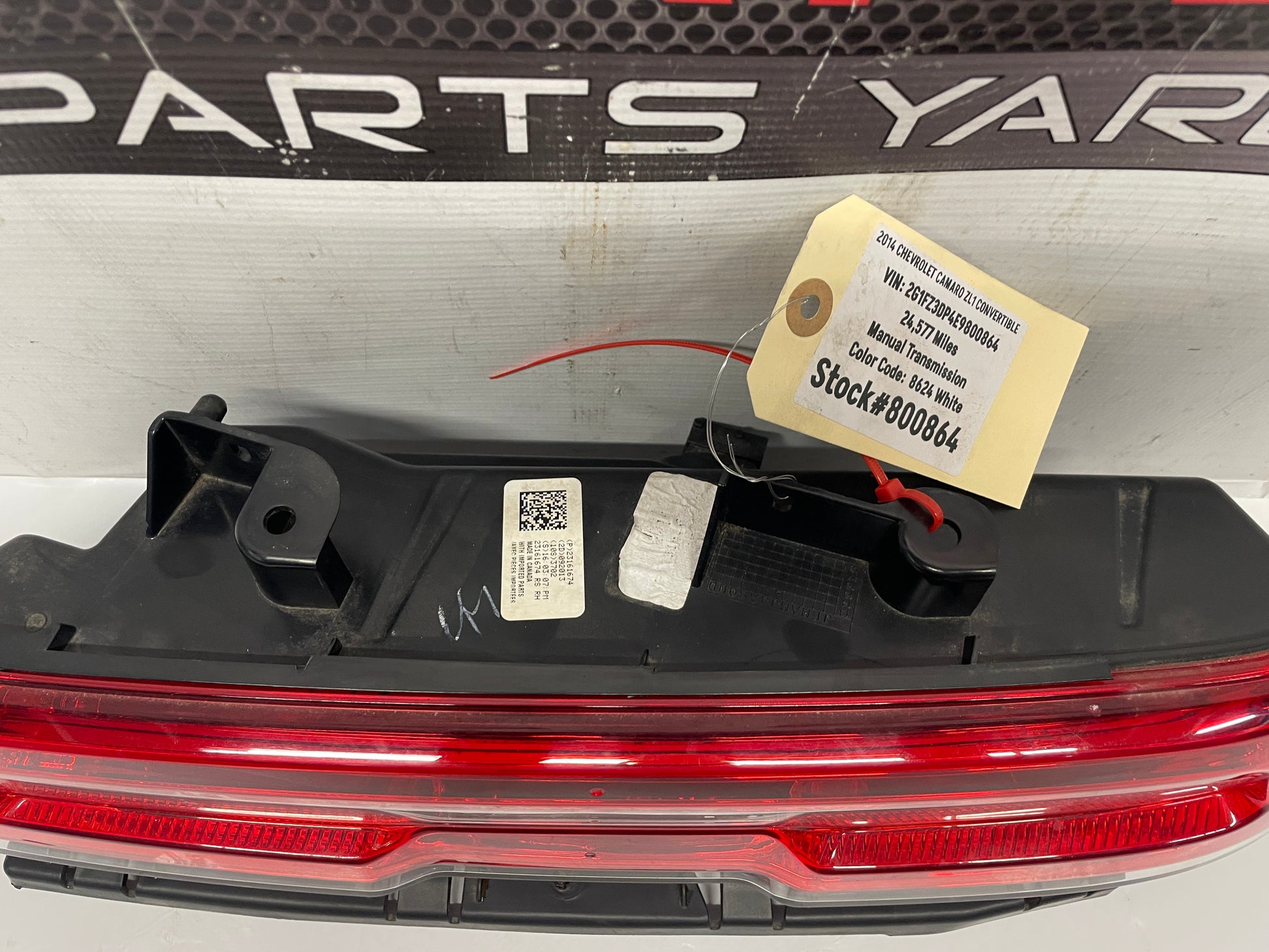 2014 Chevy Camaro ZL1 Convertible RH Passenger Tail Light Lamp Taillights LED OEM - Day's Parts Yard