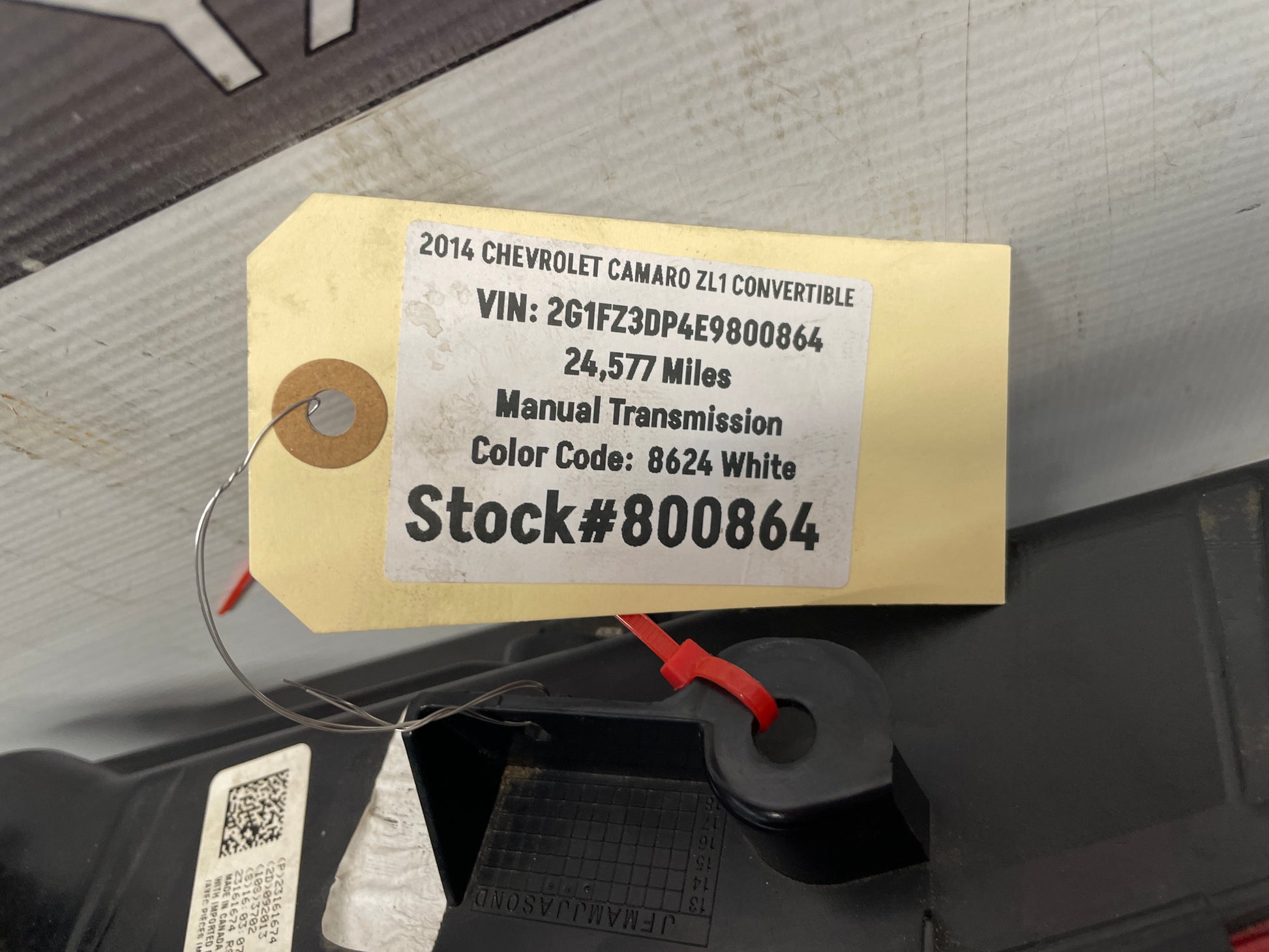 2014 Chevy Camaro ZL1 Convertible RH Passenger Tail Light Lamp Taillights LED OEM - Day's Parts Yard