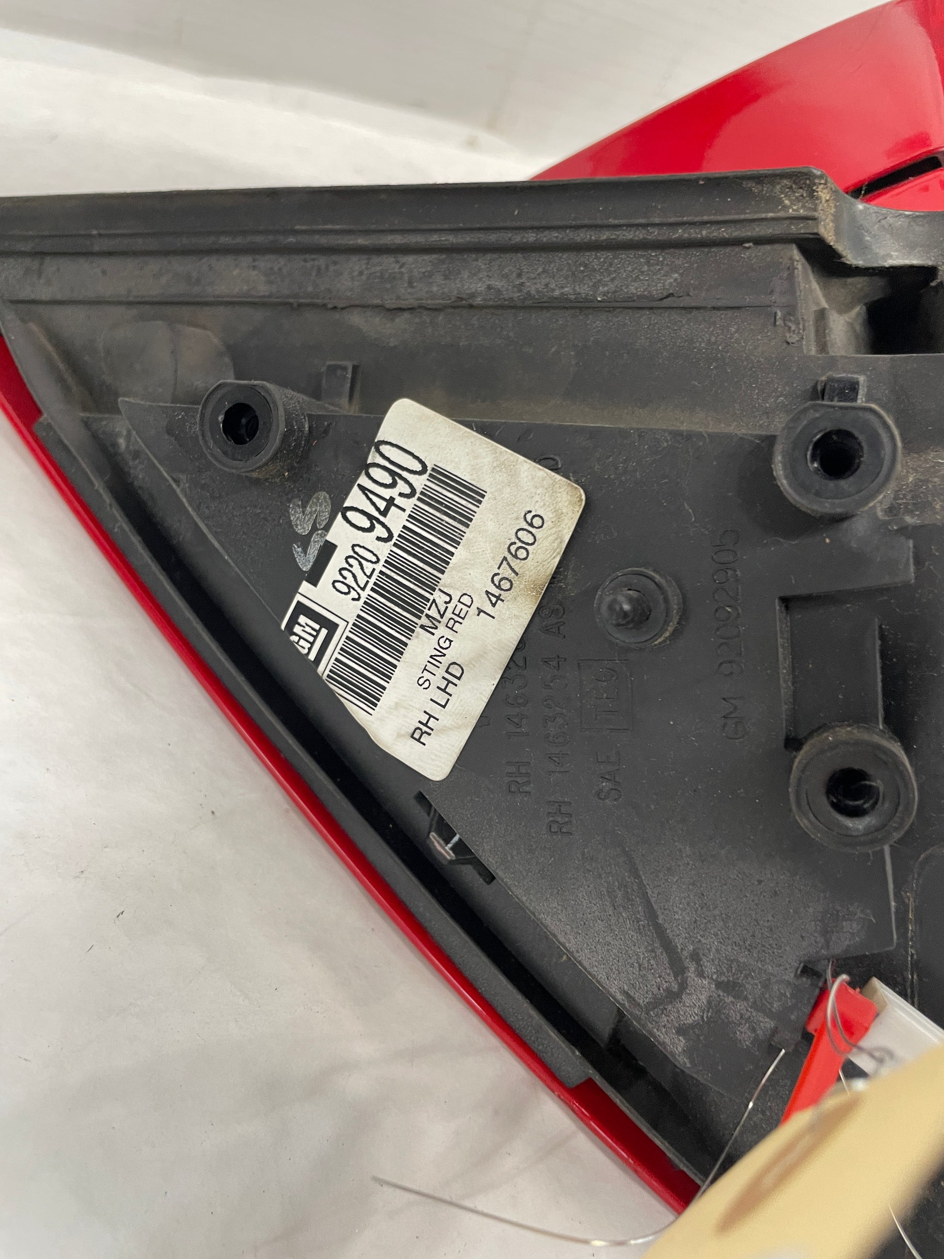 2006 Pontiac GTO RH Passenger Exterior Mirror Red OEM - Day's Parts Yard