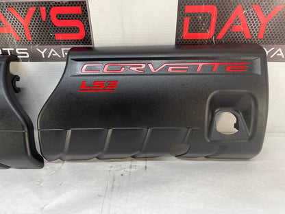2011 Chevy C6 Corvette Grand Sport RH & LH Engine Appearance Intake Manifold Covers OEM