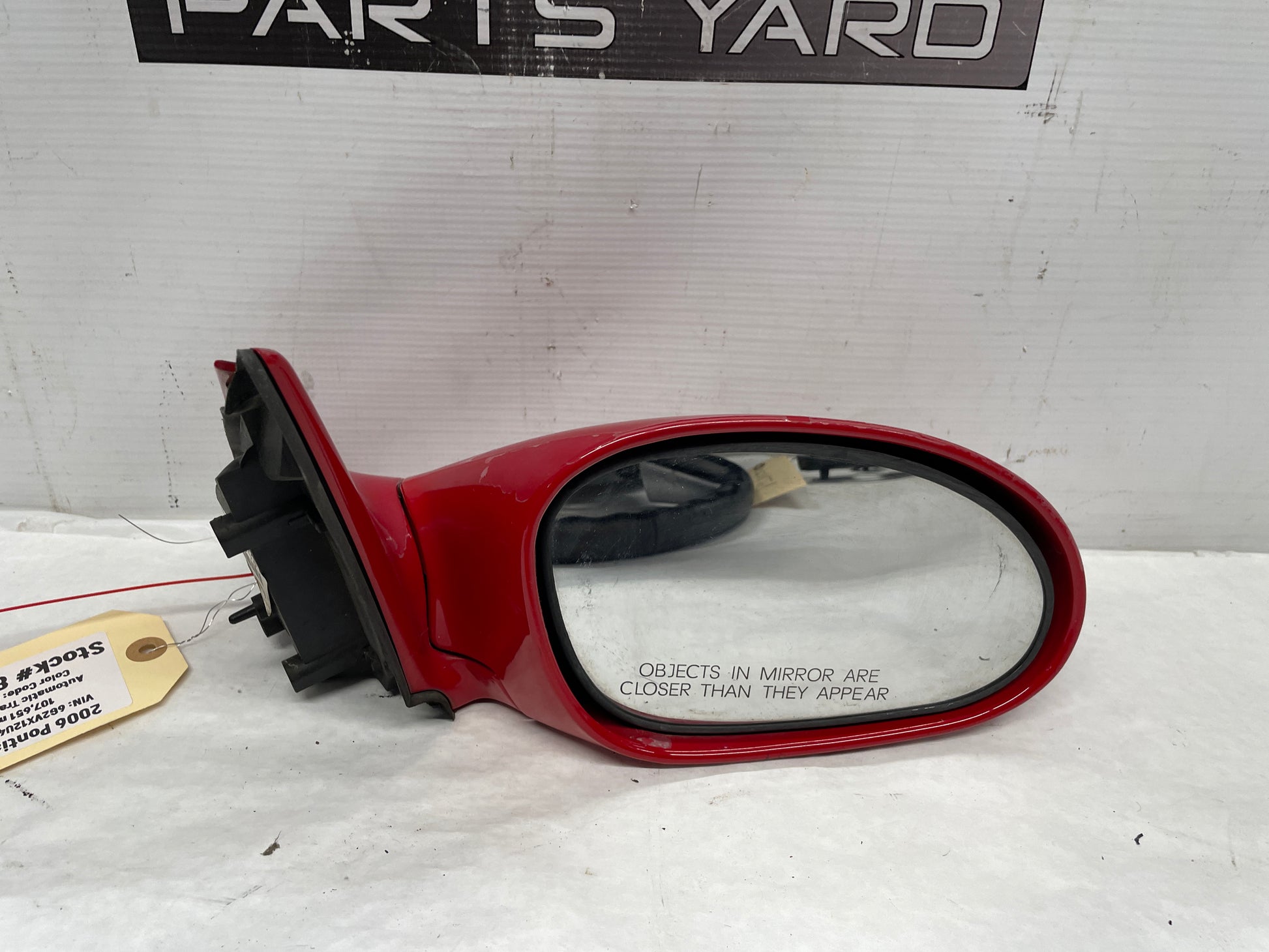 2006 Pontiac GTO RH Passenger Exterior Mirror Red OEM - Day's Parts Yard