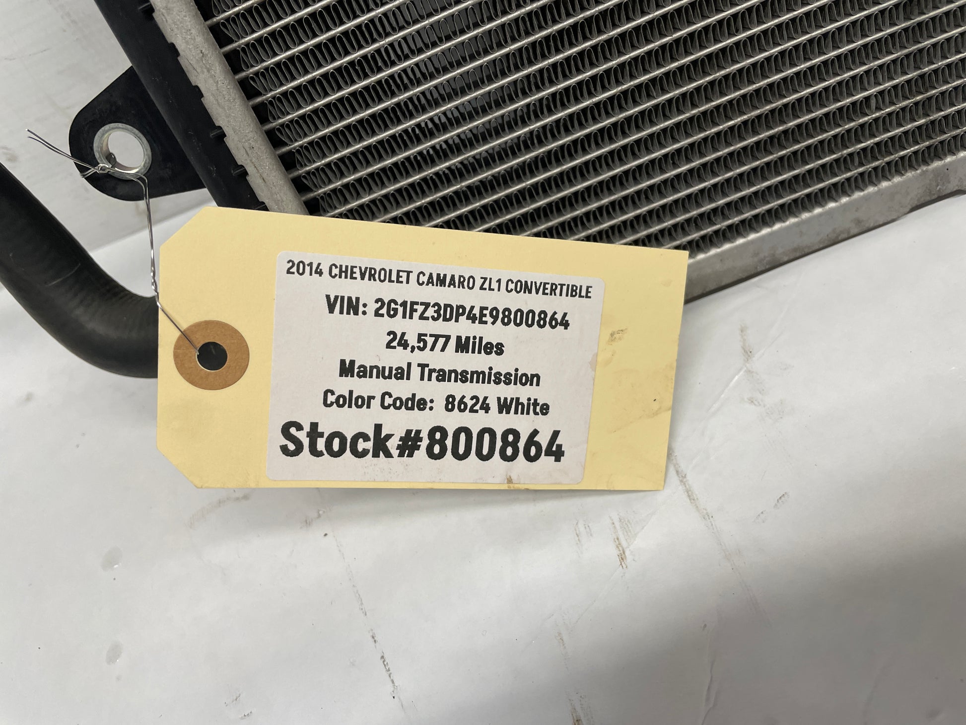 2014 Chevy Camaro ZL1 Supercharger Heat Exchanger Intercooler Pump Cooler Hoses Lines Assembly OEM - Day's Parts Yard