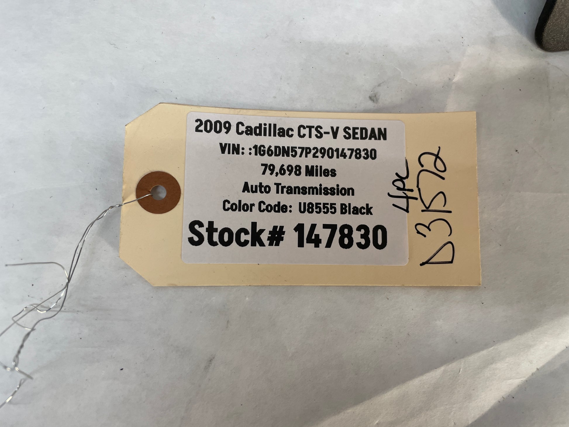 2009 Cadillac CTS-V Sedan RH Passenger Front Seat Track Trim 4 PC OEM - Day's Parts Yard