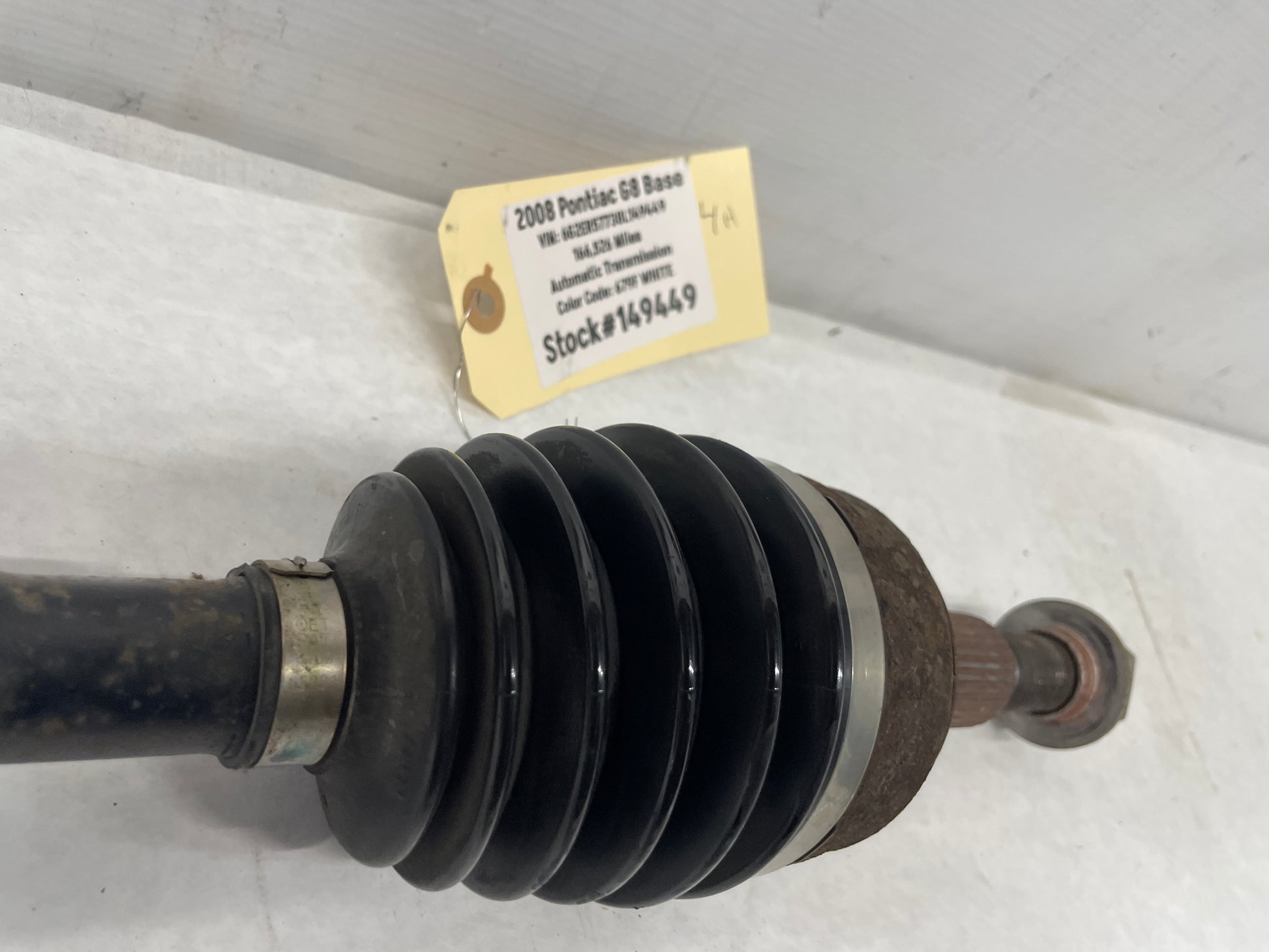 2008 Pontiac G8 Base LH Driver Rear CV Axle Half Shaft OEM - Day's Parts Yard