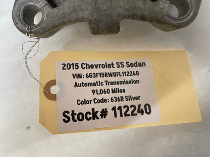 2015 Chevy SS Sedan Automatic Transmission Cross Member Crossmember OEM