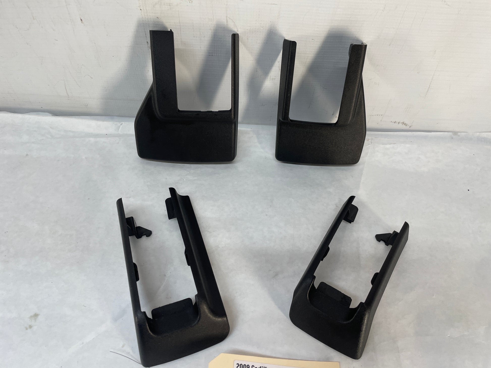 2009 Cadillac CTS-V Sedan LH Driver Front Seat Track Trim 4PC OEM - Day's Parts Yard