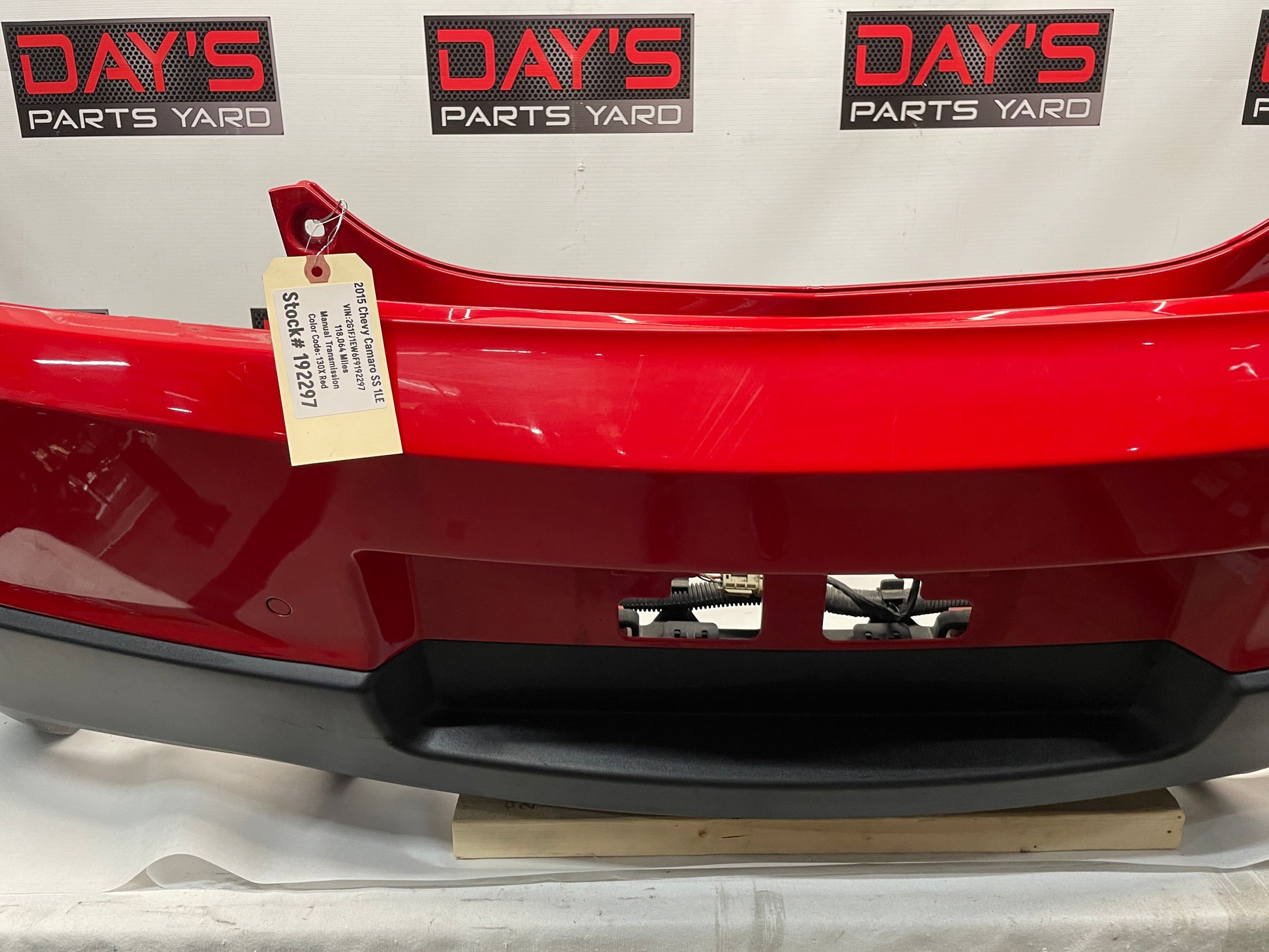 2015 Chevy Camaro SS 1LE Complete Rear Bumper Cover OEM LOCAL PICK UP - Day's Parts Yard