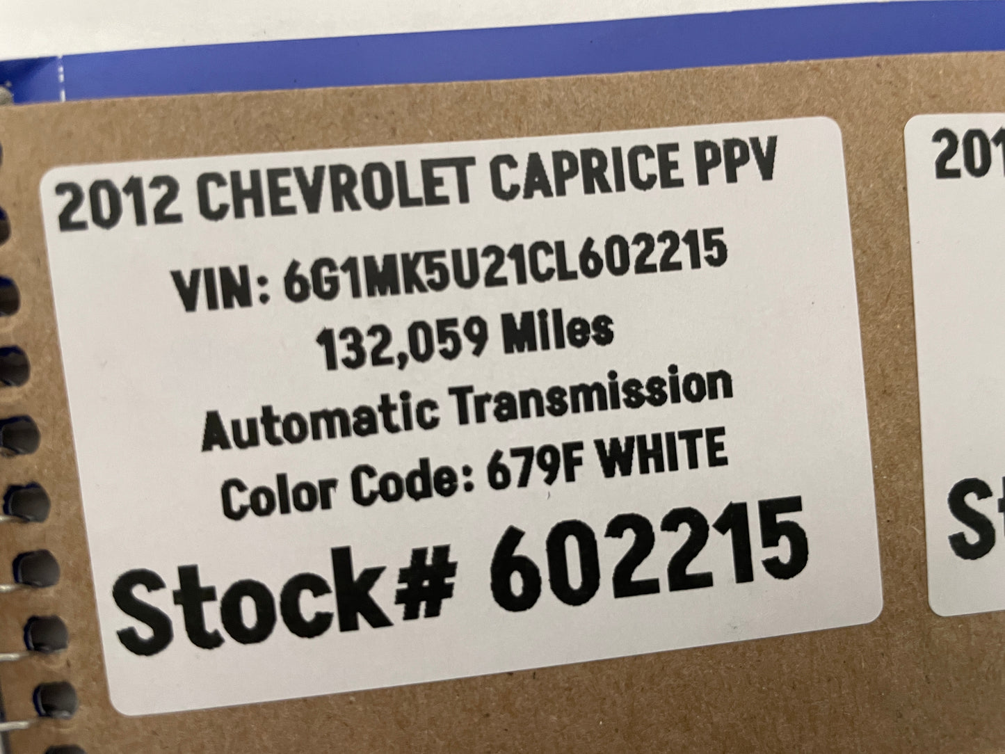 2013 Chevy Caprice PPV LH Driver Front Door Lock Actuator OEM