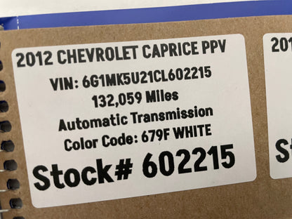 2013 Chevy Caprice PPV LH Driver Front Door Lock Actuator OEM