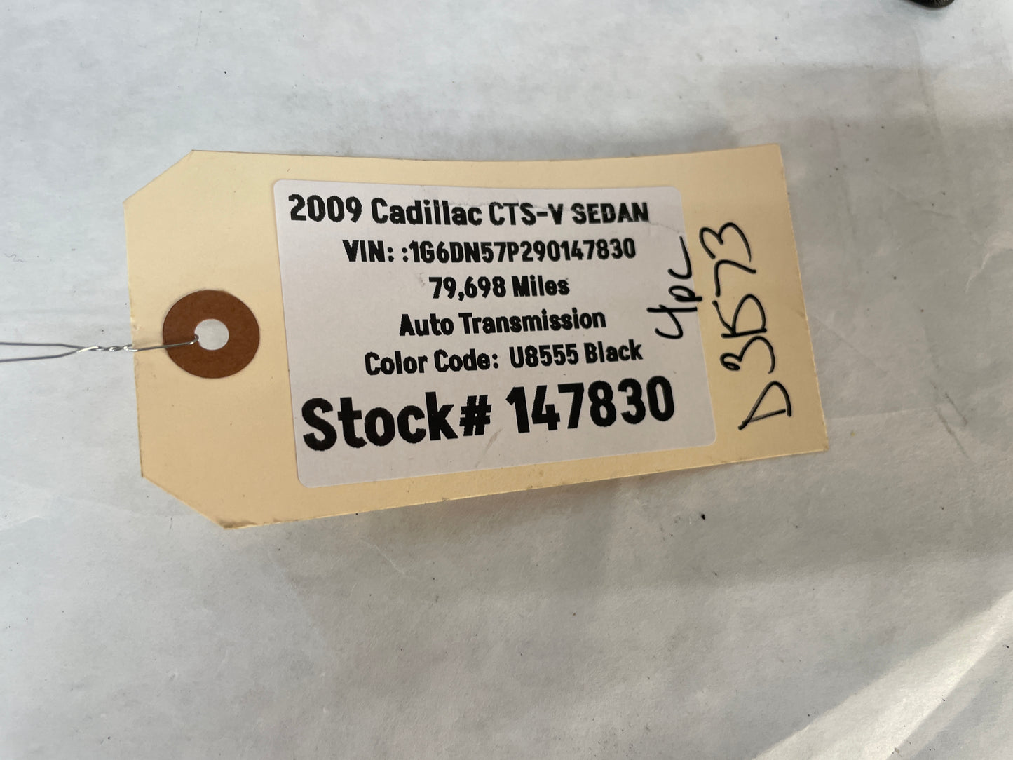 2009 Cadillac CTS-V Sedan LH Driver Front Seat Track Trim 4PC OEM - Day's Parts Yard