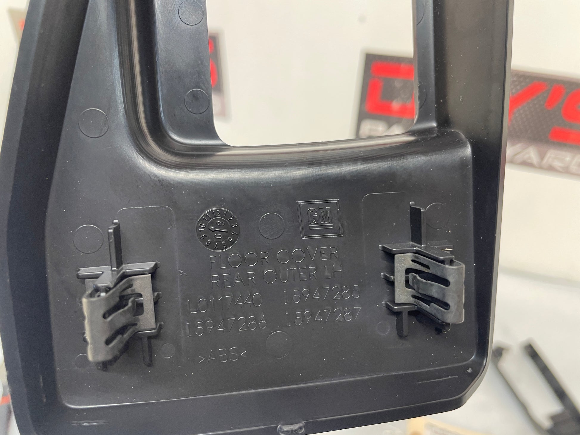 2009 Cadillac CTS-V Sedan LH Driver Front Seat Track Trim 4PC OEM - Day's Parts Yard