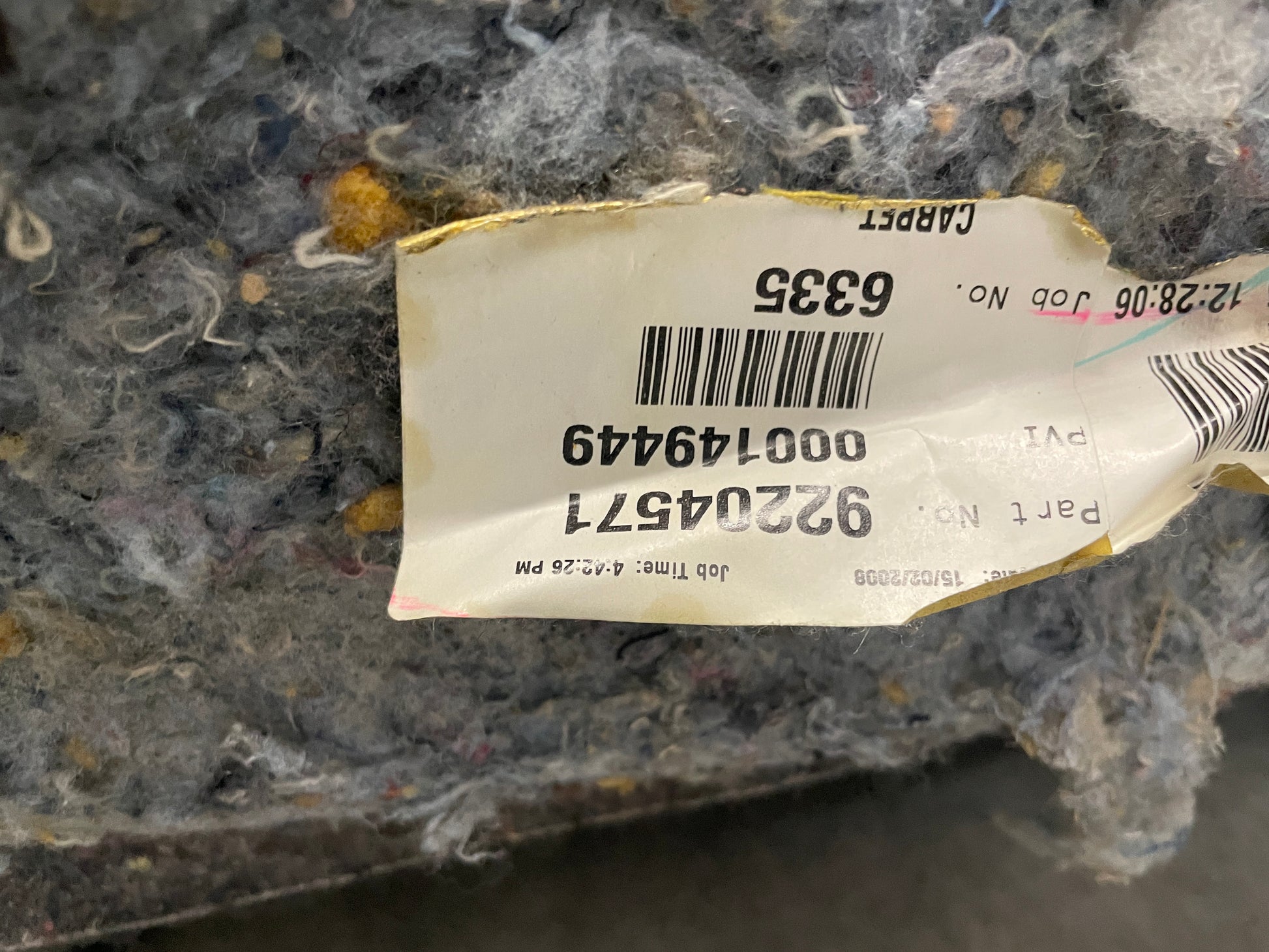 2008 Pontiac G8 Base Complete Floor Carpet OEM - Day's Parts Yard
