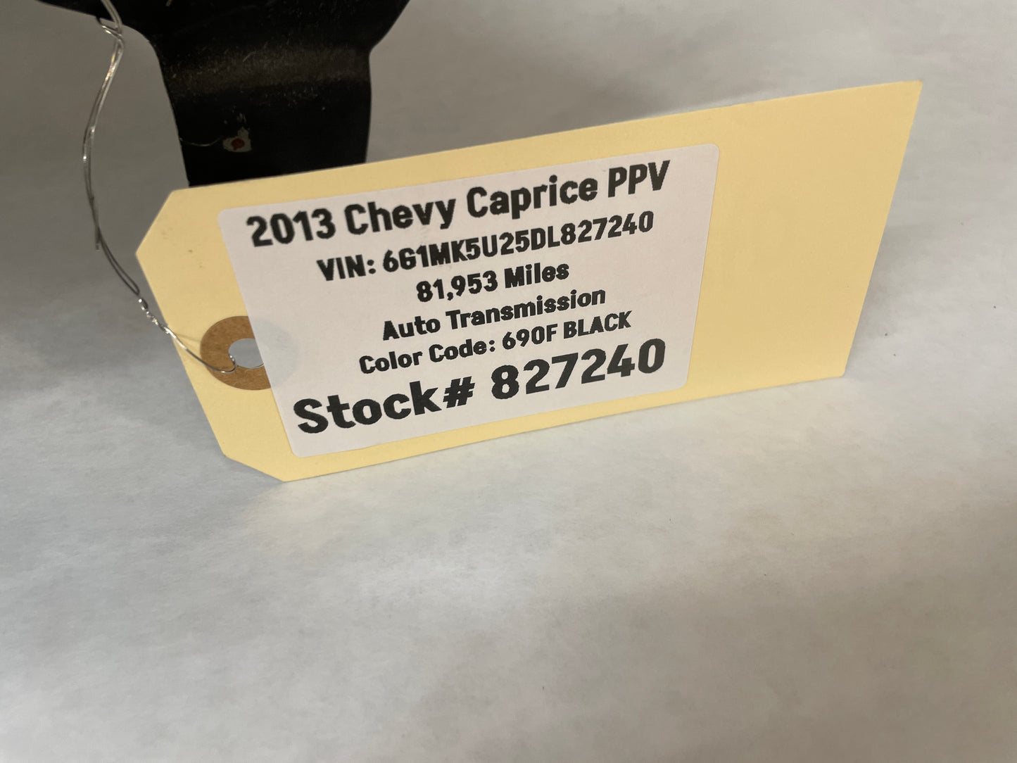 2013 Chevy Caprice PPV RH Passenger Front Fender Black OEM