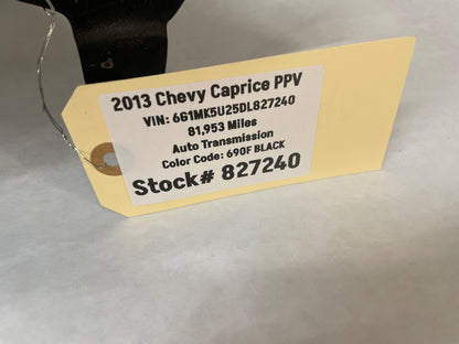 2013 Chevy Caprice PPV RH Passenger Front Fender Black OEM