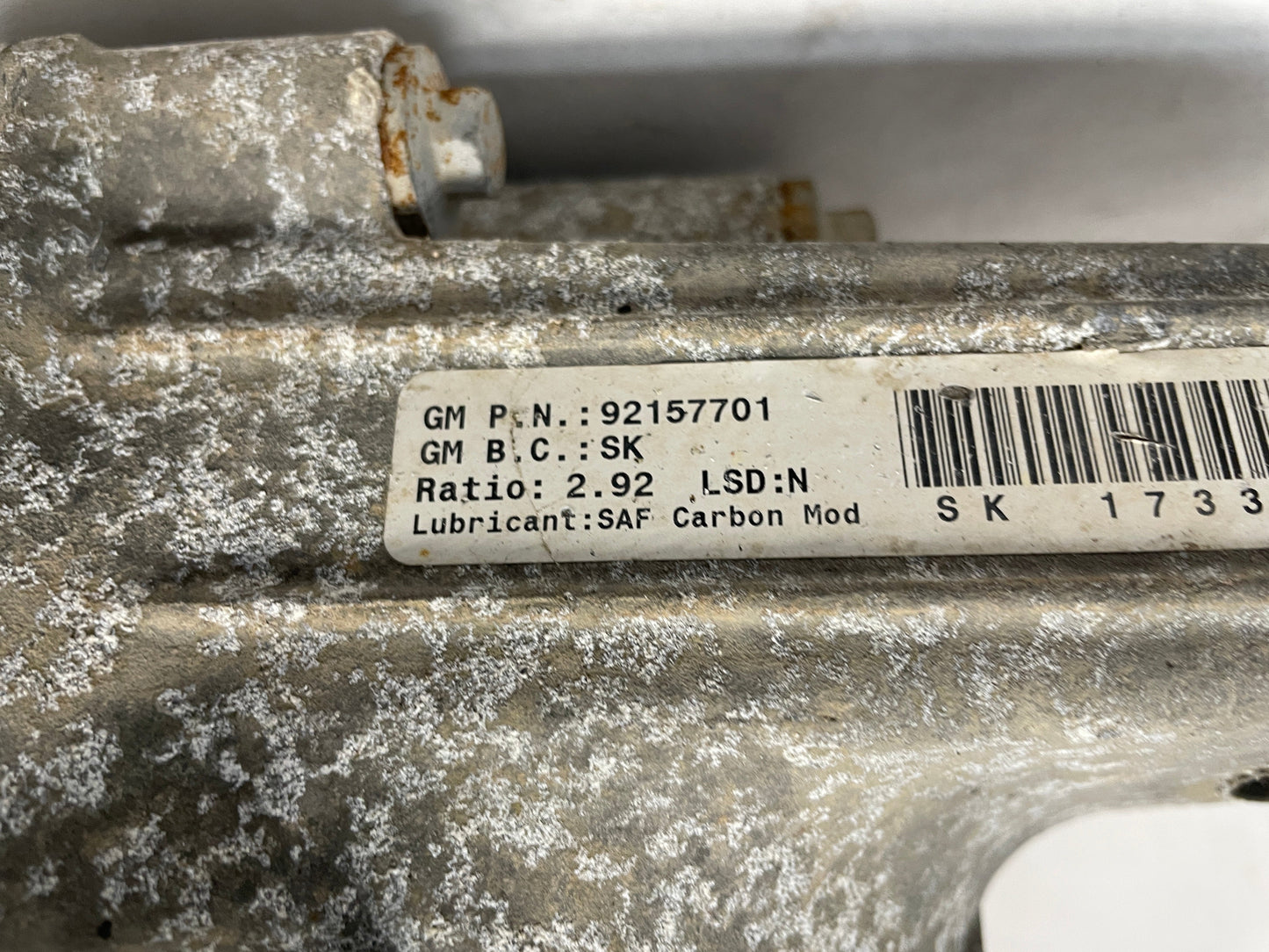 2008 Pontiac G8 Base Rear End Differential 2.92 OEM - Day's Parts Yard