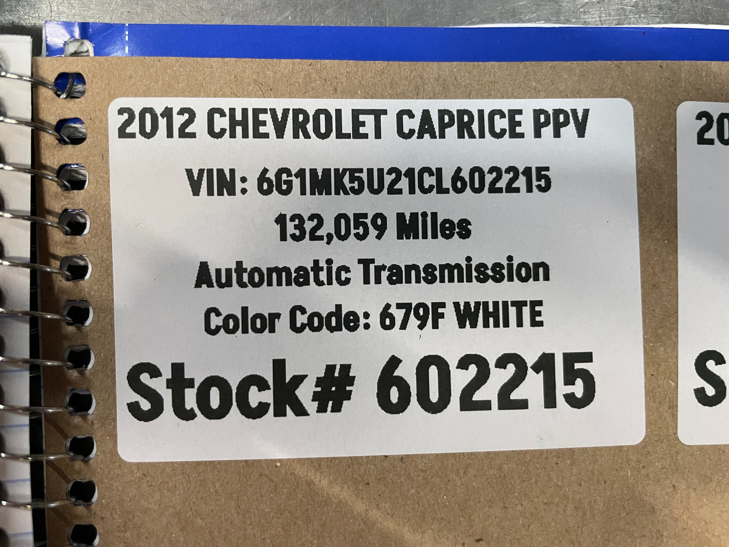 2012 Chevy Caprice LH Driver Front Window Regulator Motor OEM