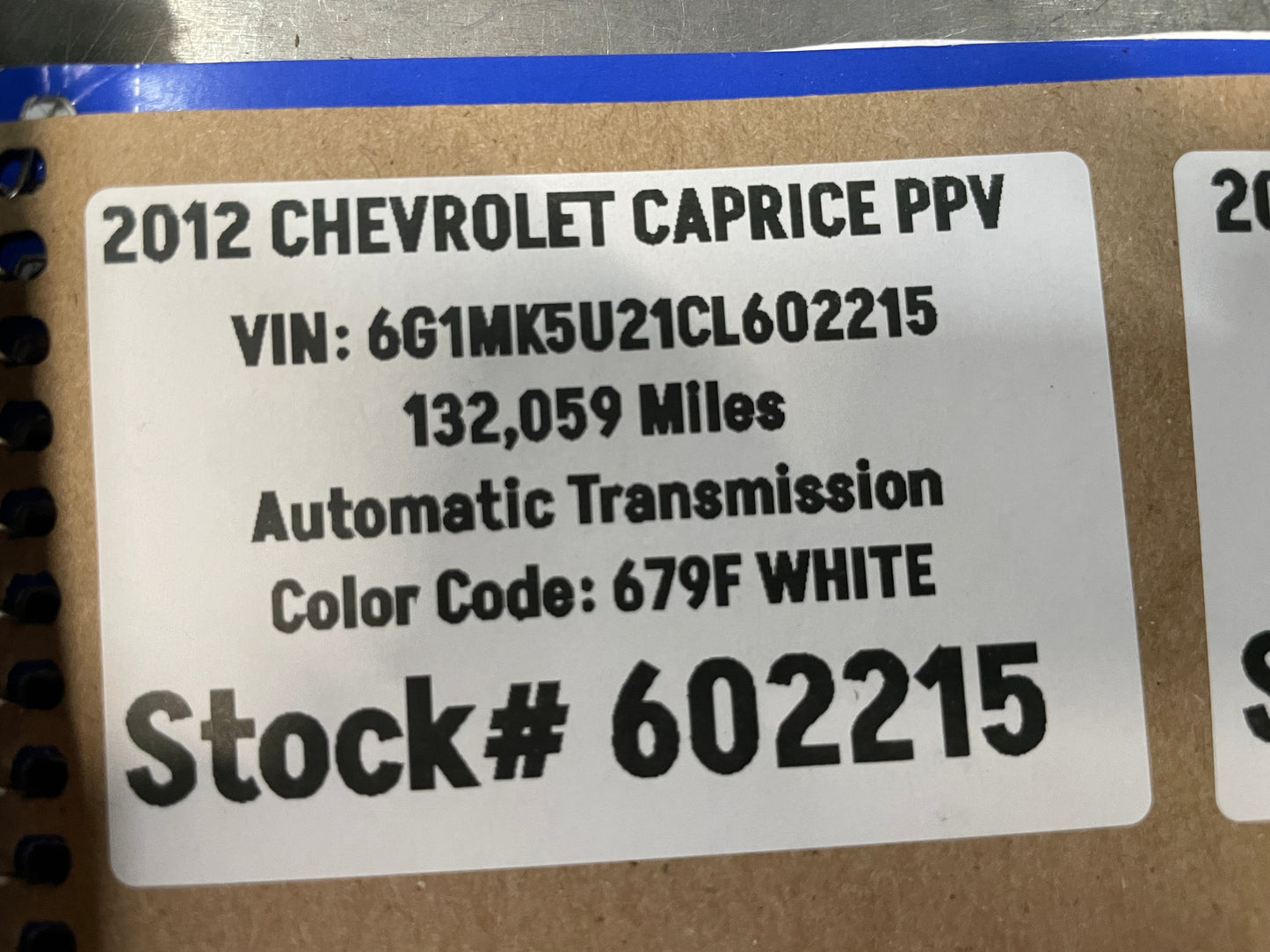 2012 Chevy Caprice PPV Front Suspension Stabilizer Sway Bar Brackets OEM