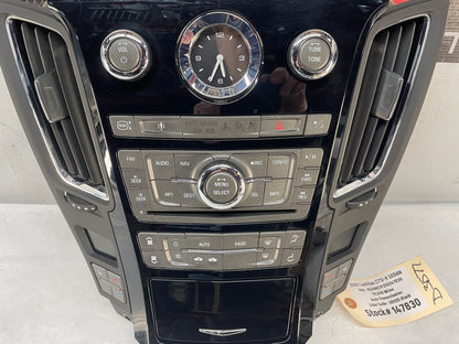 2009 Cadillac CTS-V Radio CD Navigation Climate Control Dash Panel Unit HVAC OEM - Day's Parts Yard
