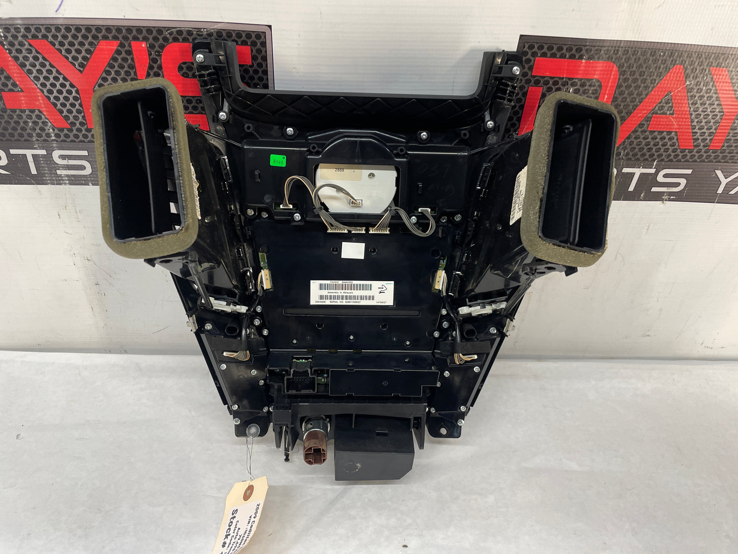 2009 Cadillac CTS-V Radio CD Navigation Climate Control Dash Panel Unit HVAC OEM - Day's Parts Yard
