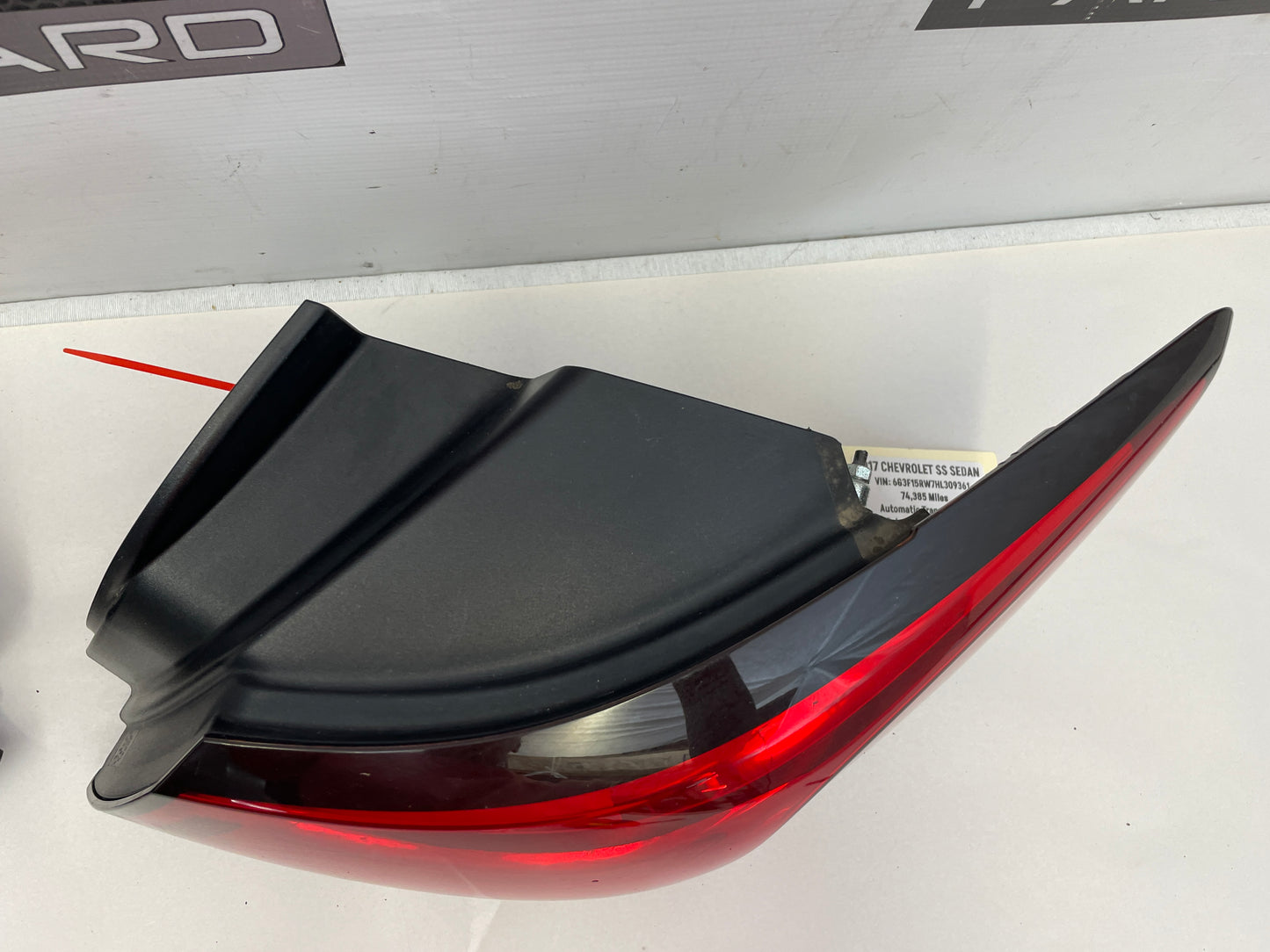 2017 Chevrolet SS Sedan RH & LH Tail Light Taillight Lamp OEM - Day's Parts Yard