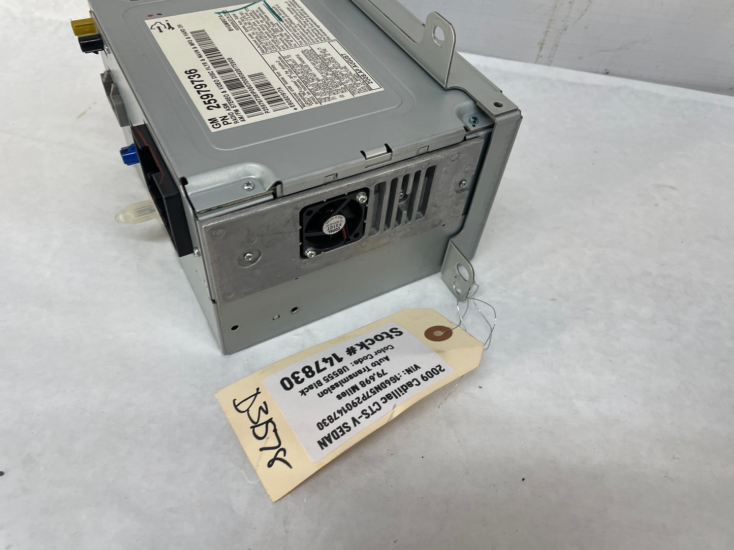 2009 Cadillac CTS-V Sedan CD Player Navigation Control Receiver Box Unit OEM - Day's Parts Yard