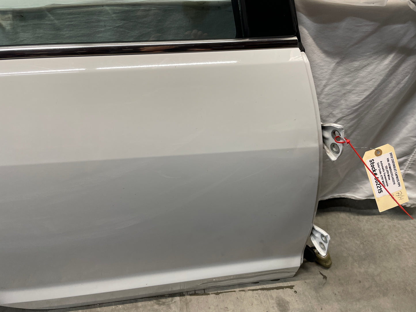 2012 Chevy Caprice PPV RH Passenger Rear Exterior Door White OEM