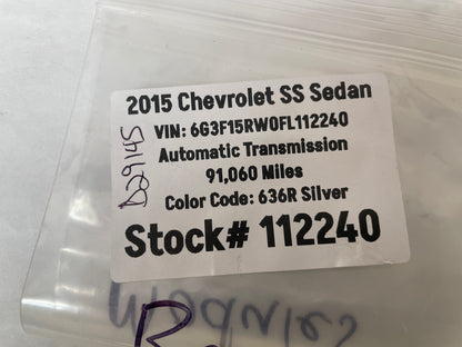 2015 Chevy SS Sedan Rear Blind Spot Alert Sensor Set OEM
