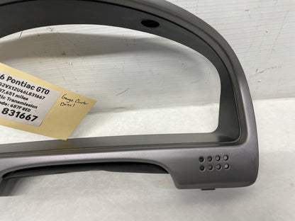 2006 Pontiac GTO Speedometer Gauge Cluster Bezel Trim Panel OEM - Day's Parts Yard