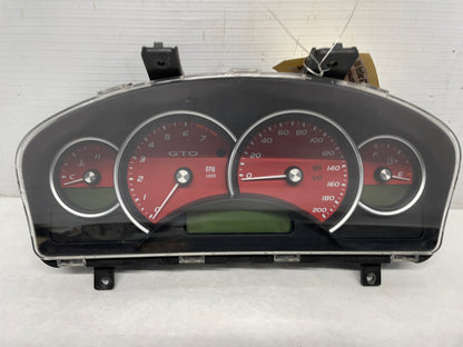 2006 Pontiac GTO Red Gauge Cluster Speedometer OEM - Day's Parts Yard
