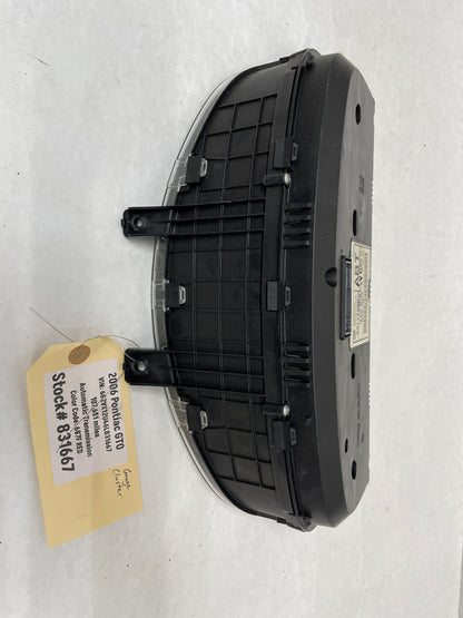 2006 Pontiac GTO Red Gauge Cluster Speedometer OEM - Day's Parts Yard