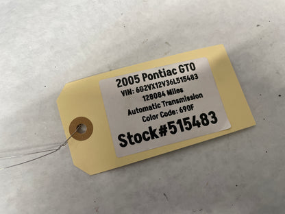 2005 Pontiac GTO Seats Rears Only OEM - Day's Parts Yard