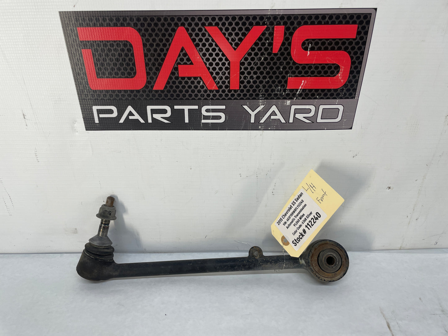 2015 Chevy SS Sedan LH Driver Front Suspension Lower Rearward Control Arm OEM