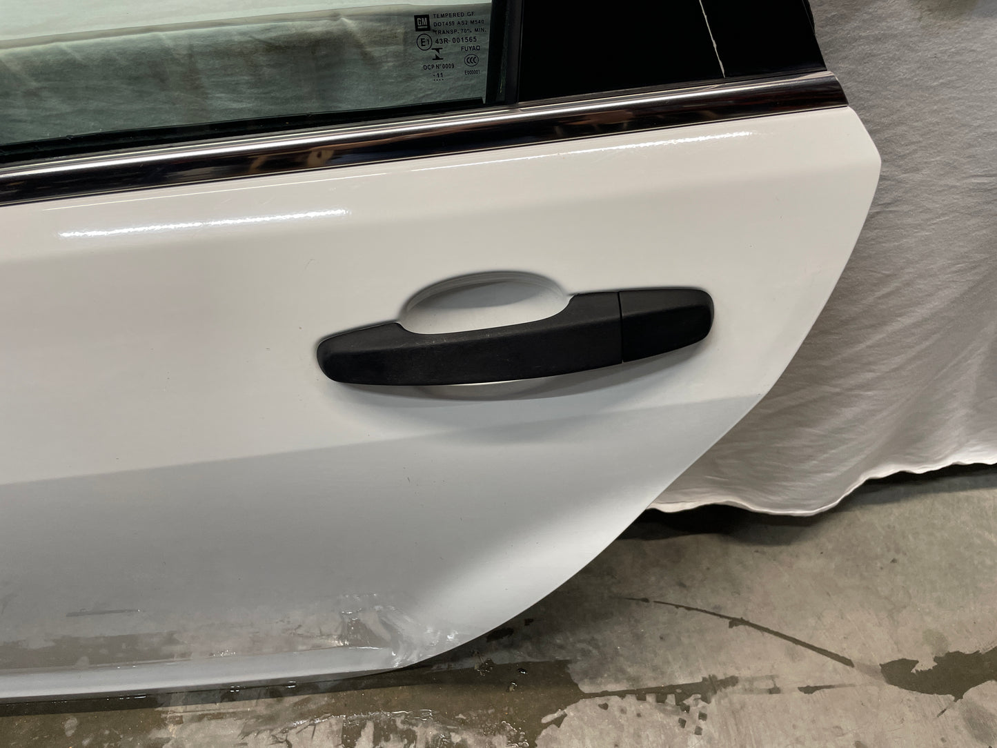 2012 Chevy Caprice PPV LH Driver Rear Exterior Door White OEM