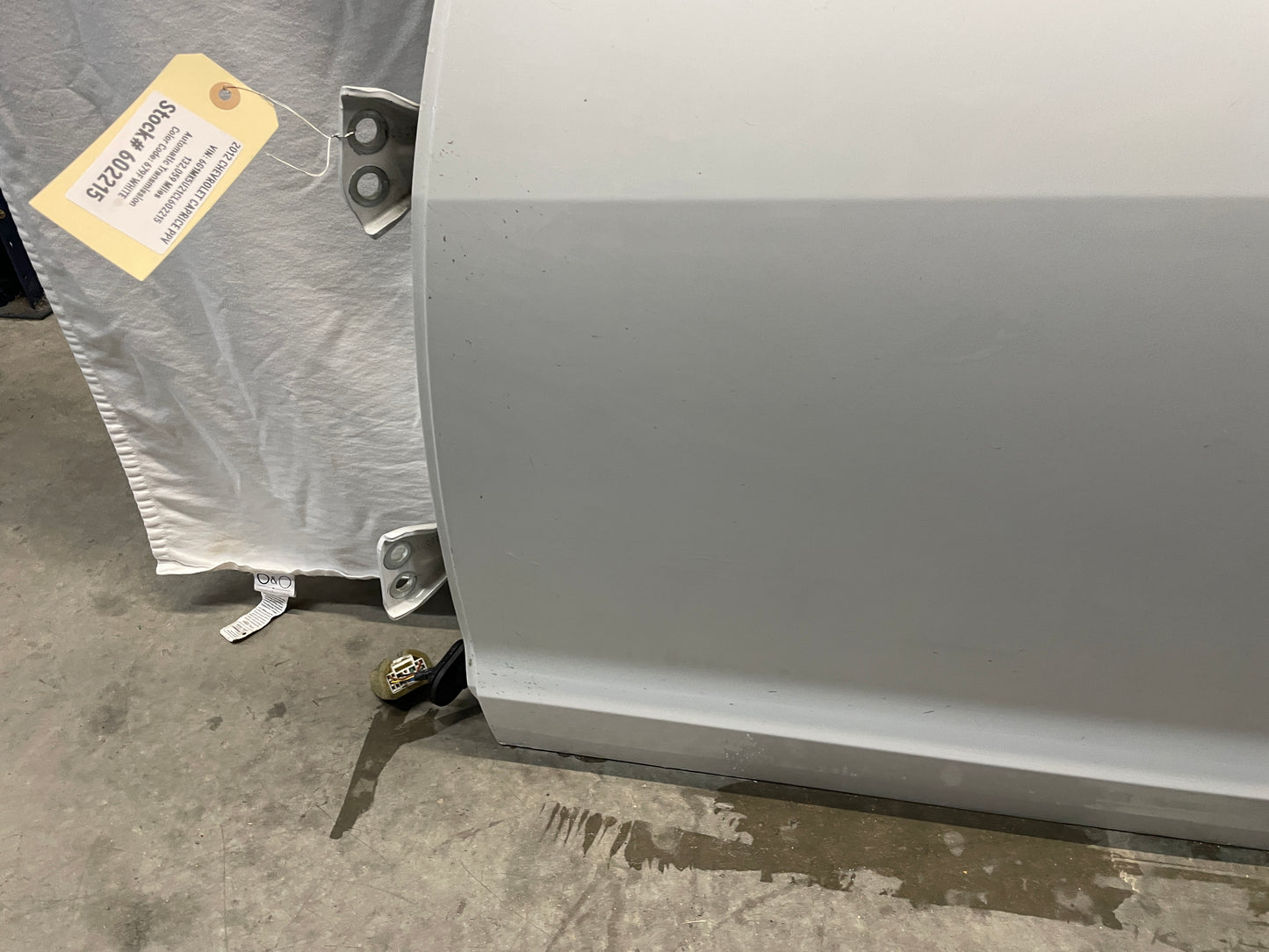 2012 Chevy Caprice PPV LH Driver Rear Exterior Door White OEM