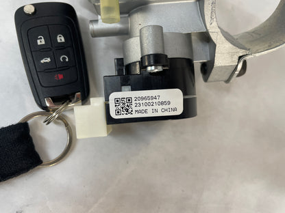 2013 Chevy Camaro ZL1 Ignition Lock Housing Assembly w/ Key Transmitter OEM - Day's Parts Yard