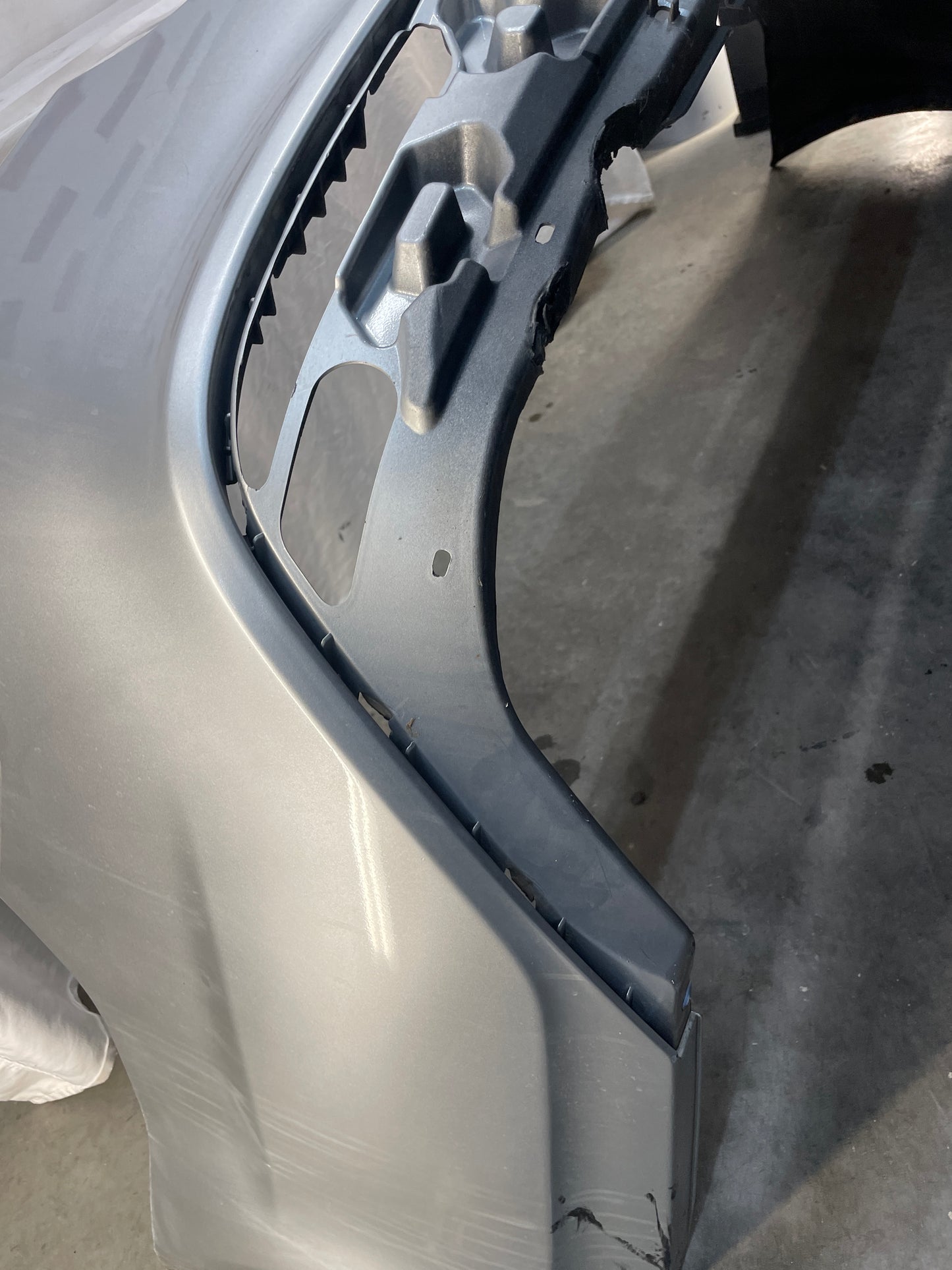 2015 Chevy SS Sedan Rear Bumper Cover Silver OEM