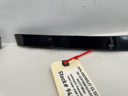 2014 Chevy SS Sedan Rear RH & LH Door Pillar Post Applique Trim Black OEM - Day's Parts Yard