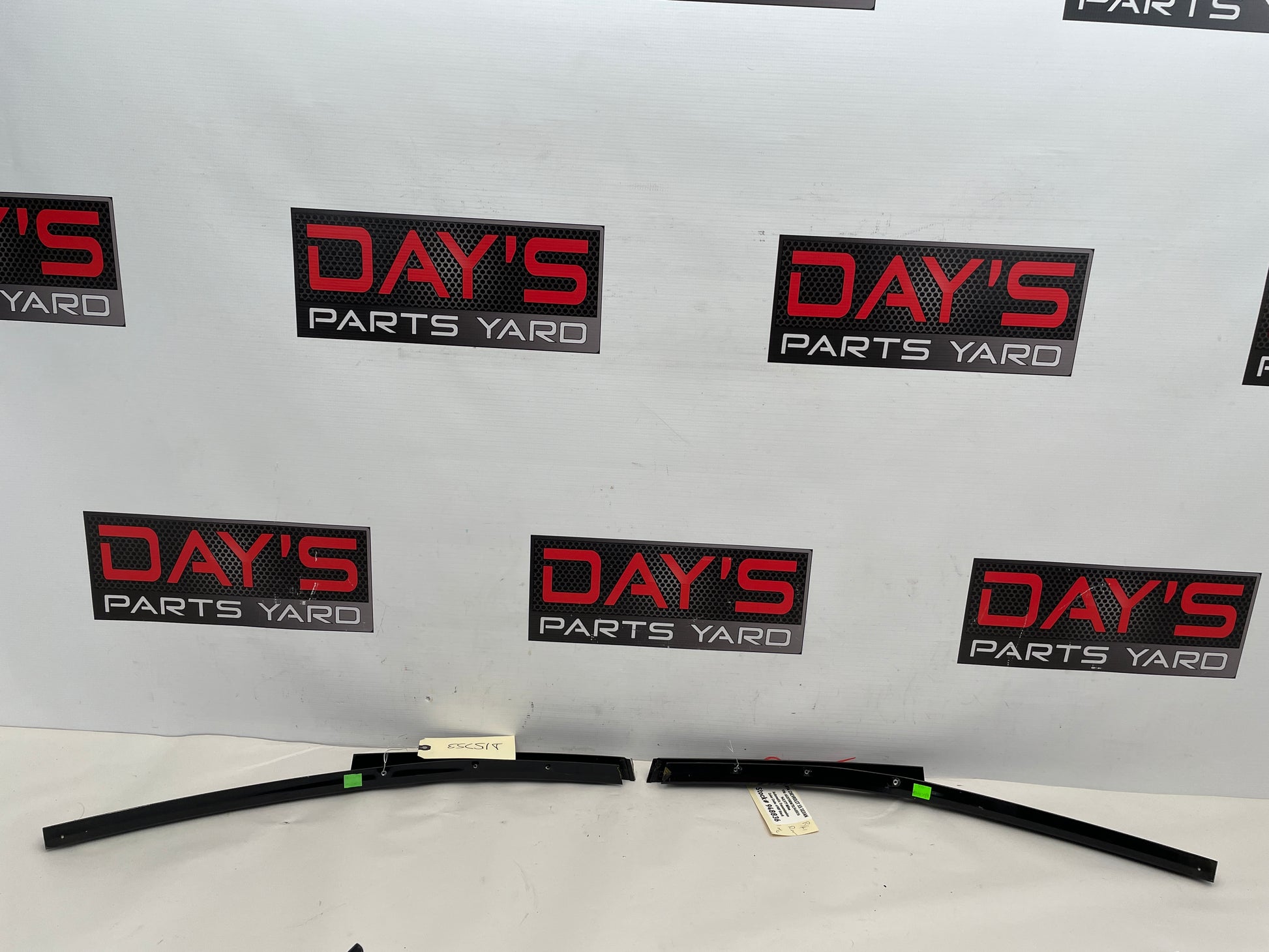 2014 Chevy SS Sedan Rear RH & LH Door Pillar Post Applique Trim Black OEM - Day's Parts Yard