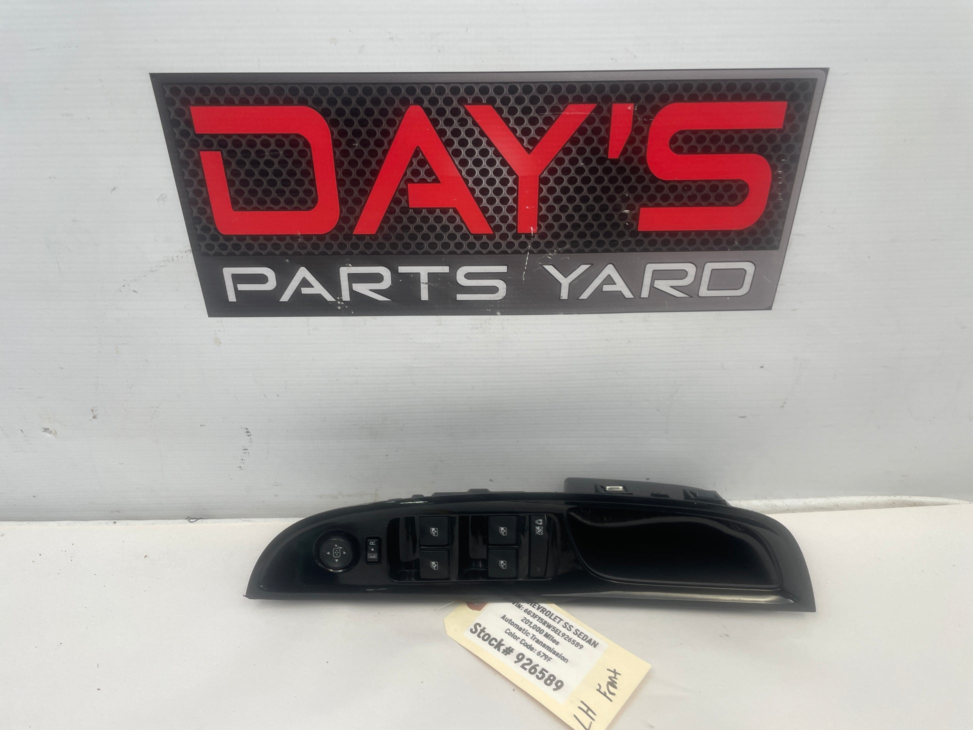 2014 Chevy SS Sedan Front LH Driver Master Window Switch OEM - Day's Parts Yard