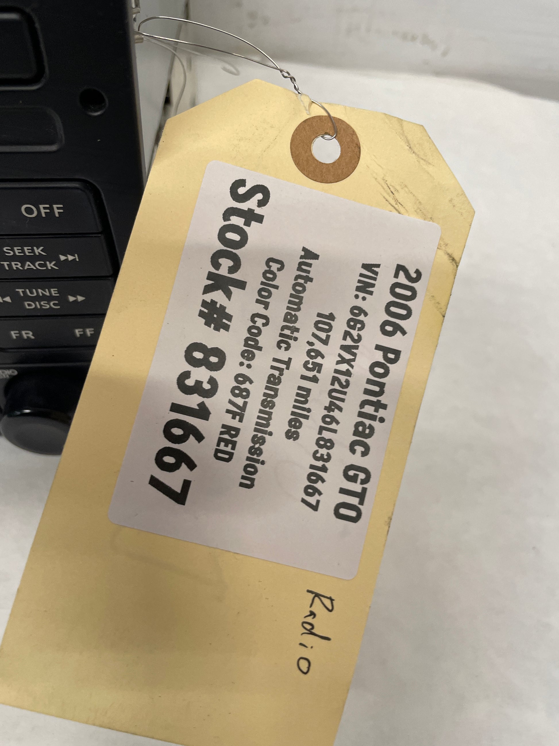 2006 Pontiac GTO Blaupunkt Radio Stereo 6 Disk CD Changer OEM - Day's Parts Yard