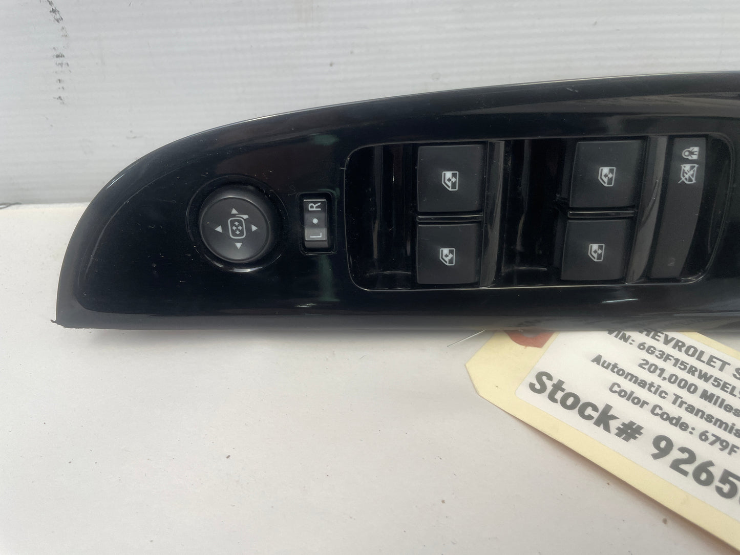 2014 Chevy SS Sedan Front LH Driver Master Window Switch OEM - Day's Parts Yard