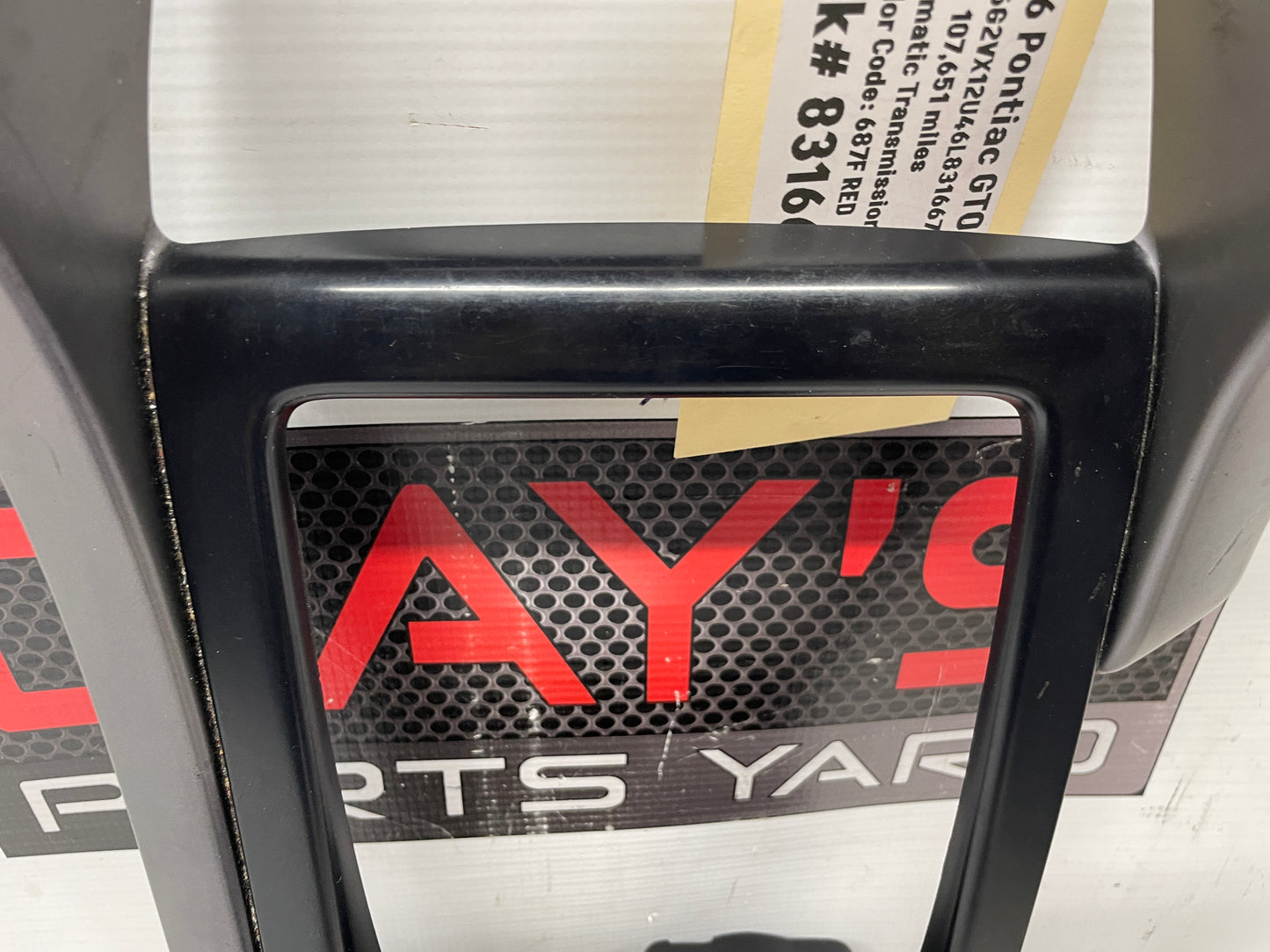 2006 Pontiac GTO Center Console Shifter Bezel Trim Plate Window Switches OEM - Day's Parts Yard