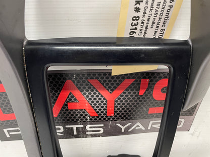 2006 Pontiac GTO Center Console Shifter Bezel Trim Plate Window Switches OEM - Day's Parts Yard