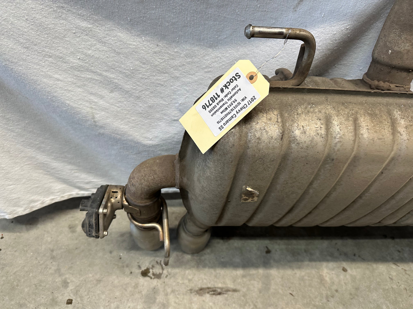 2017 Chevy Camaro SS Exhaust Muffler NPP Active Bi Mode OEM - Day's Parts Yard